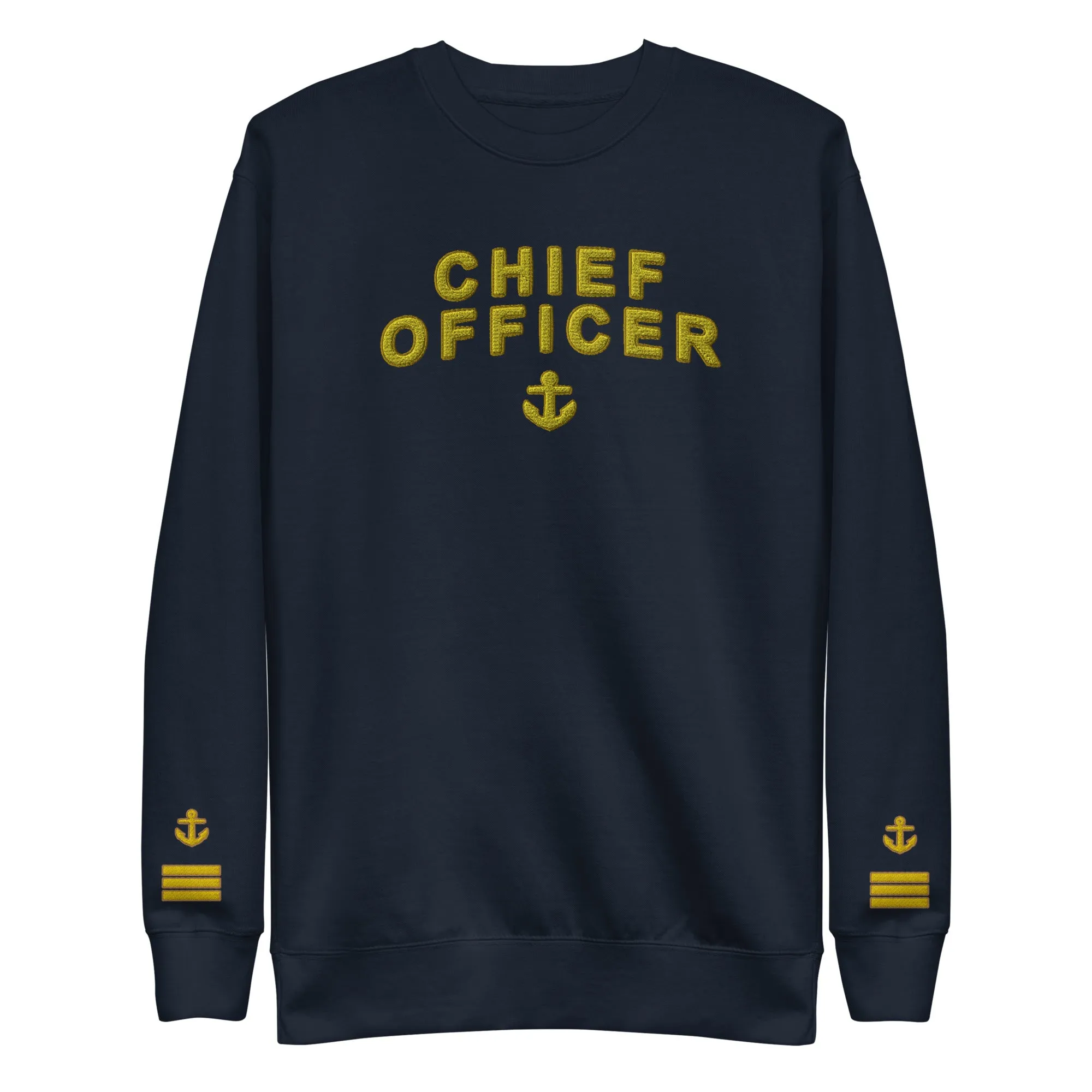 Chief Officer Sweatshirt with large embroidery (Choose epaulettes)