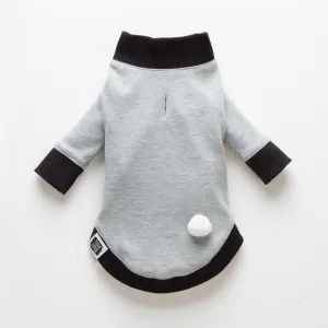 Chill Puppers Only | Light Gray Cotton Knit Doggie Top
