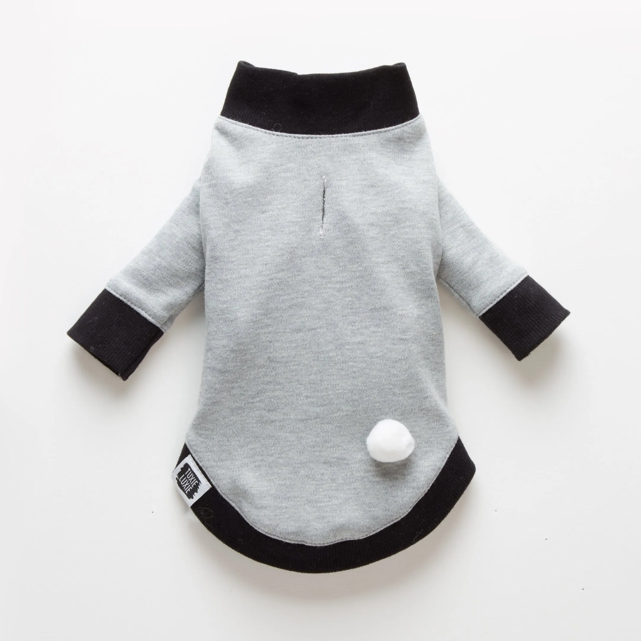 Chill Puppers Only | Light Gray Cotton Knit Doggie Top