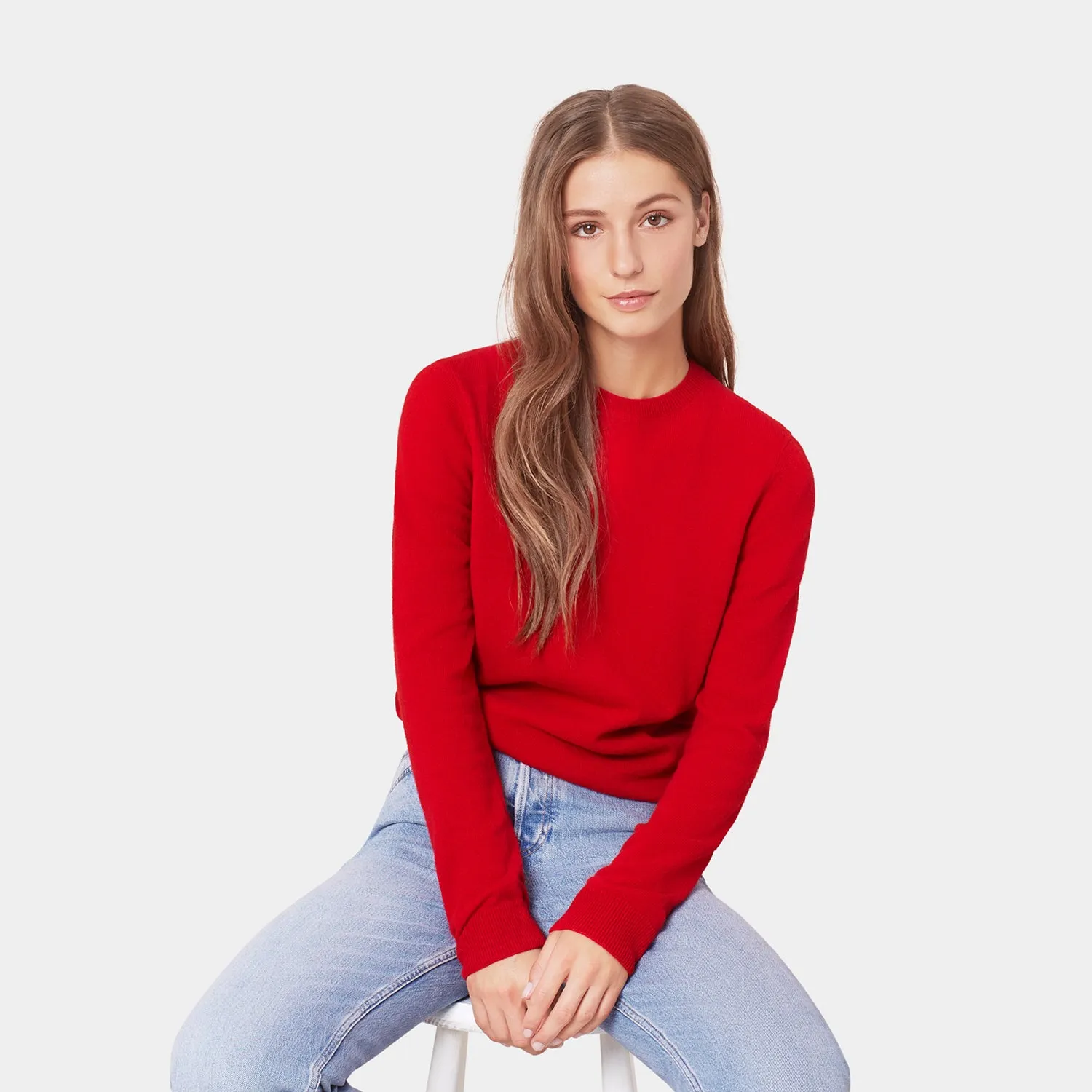 Classic Unisex Merino Wool Jumper, Oxblood Red