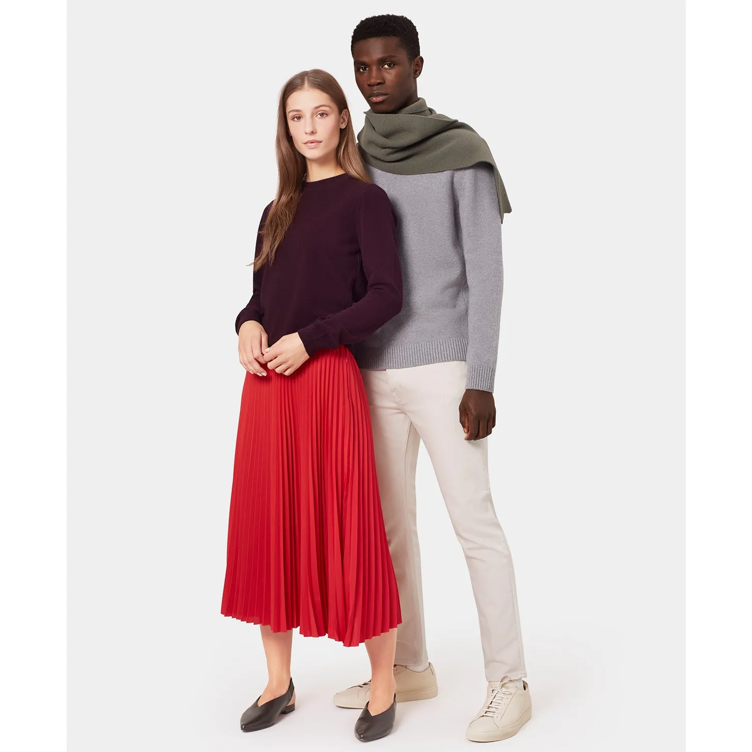 Classic Unisex Merino Wool Jumper, Oxblood Red