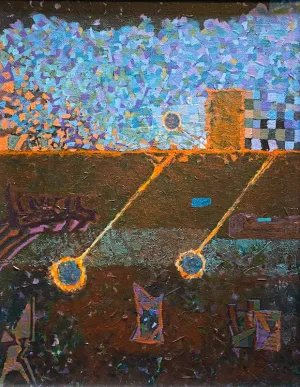 Coastal Defence. Acrylic Painting (R14)