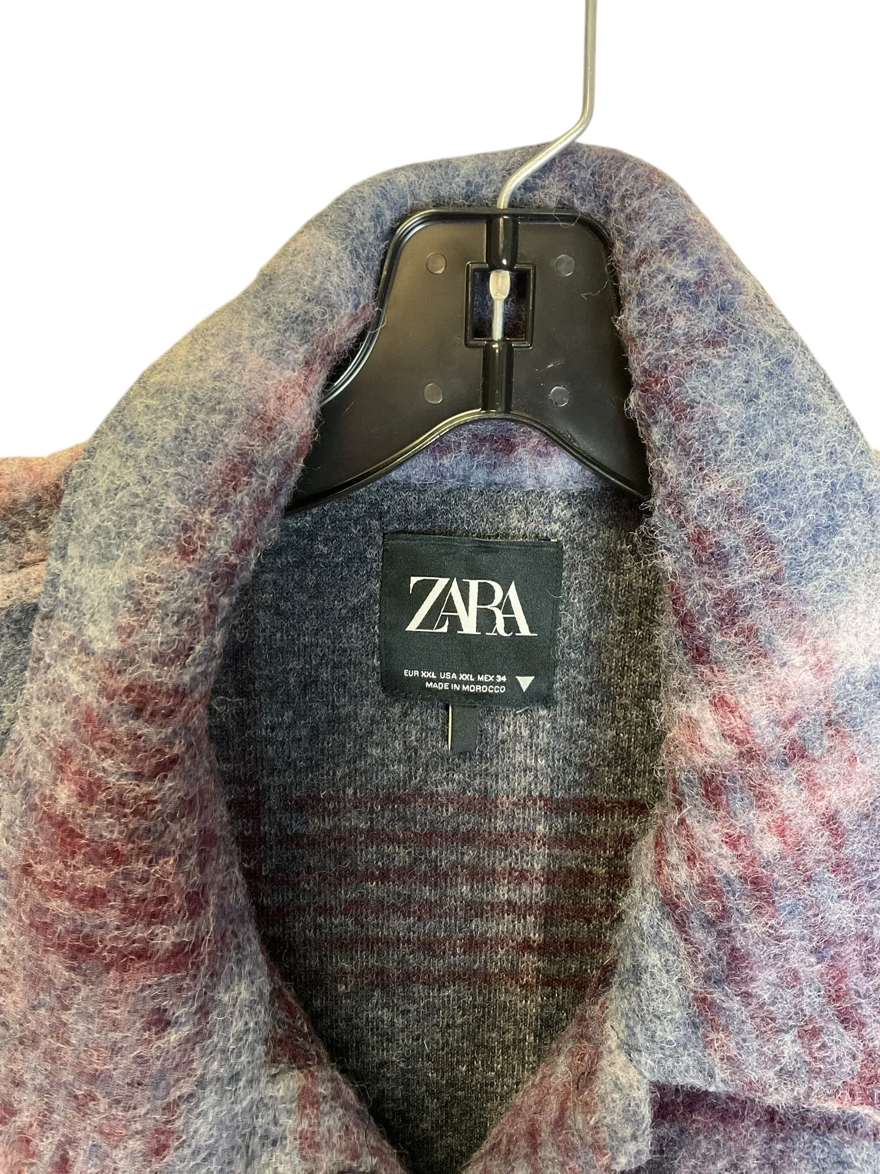 Coat Trench Coat By Zara In Blue, Size: Xxl