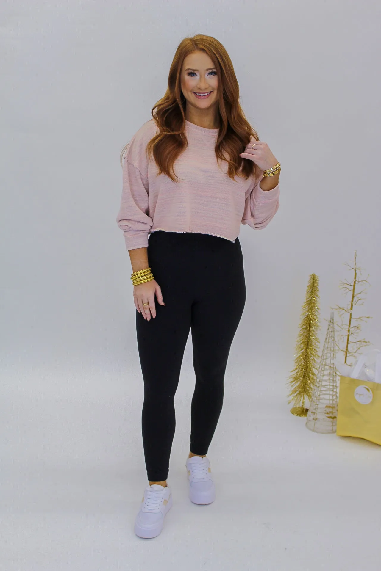 Come Closer Knit Top- Blush