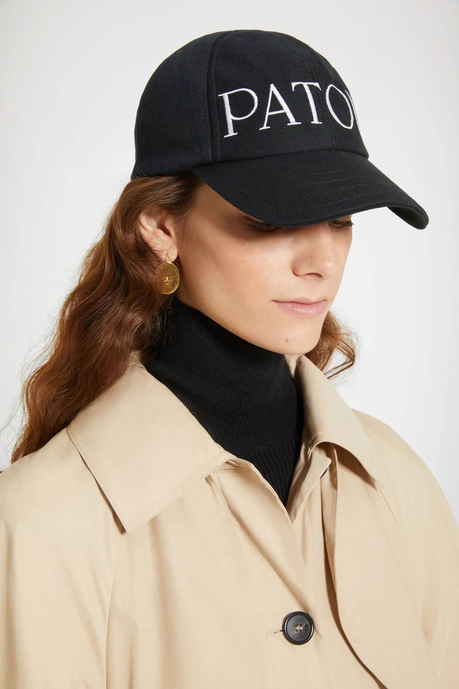 Cotton gabardine trench coat