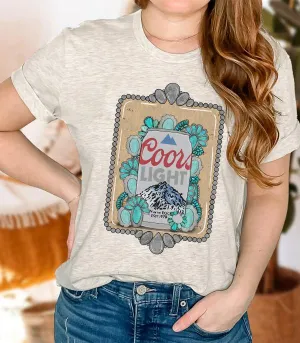 Cowgirl Beer & Turquoise Tee