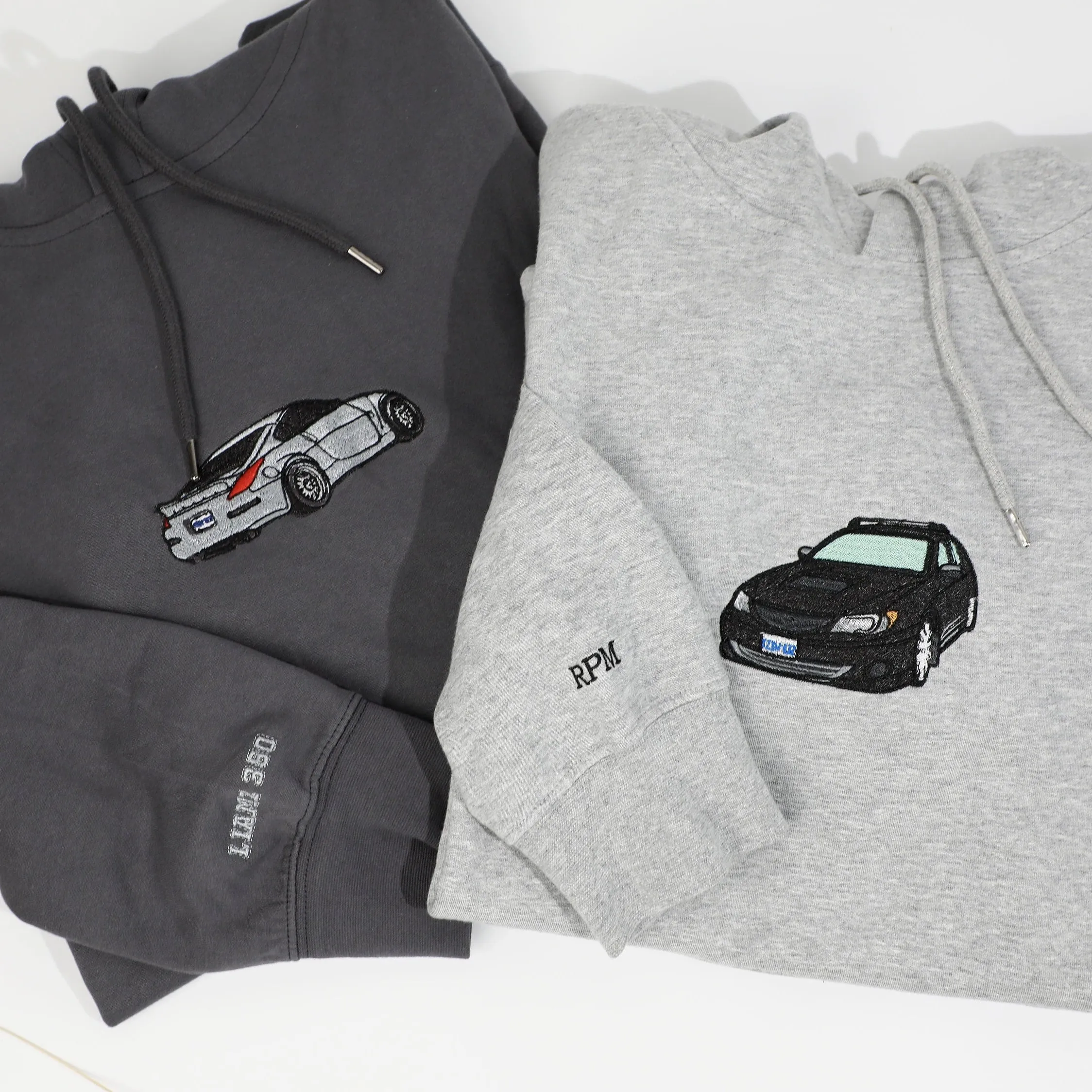 Custom Car Embroidered Sweatshirt – Personalized Gift for Car Enthusiasts