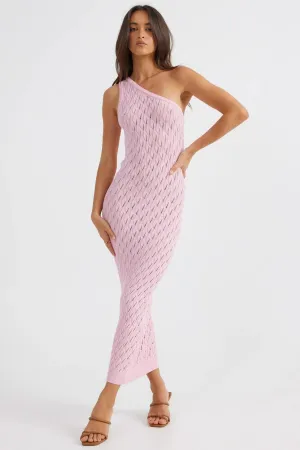 Danielle - One-Shoulder Knit Midi Dress