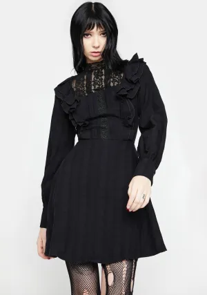 Dark Mysterious Frilly Lace Dress