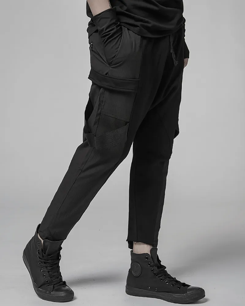 Darkwear Asymmetric Patchwork Cargo Pants