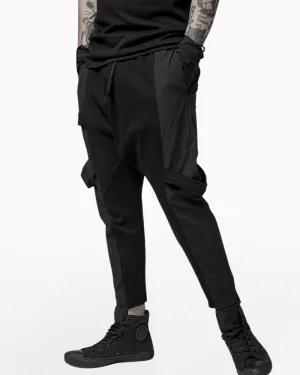 Darkwear Asymmetric Patchwork Cargo Pants