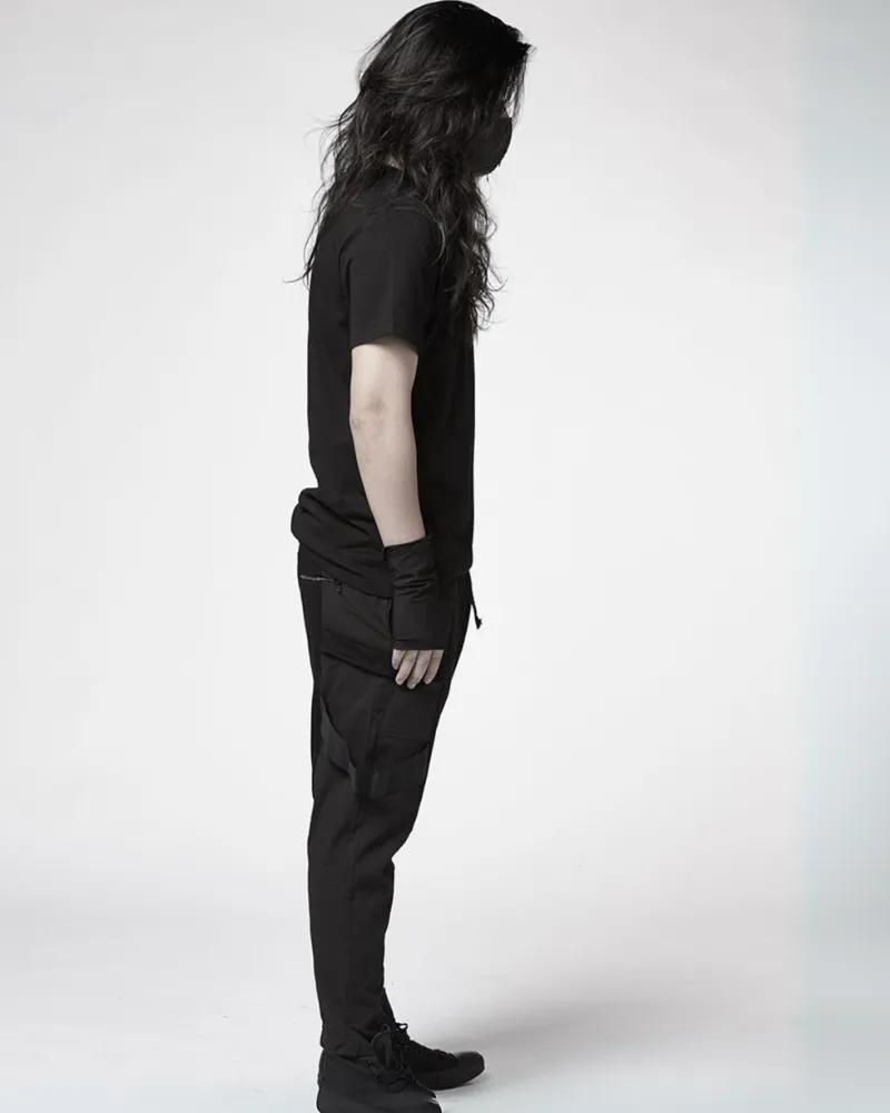 Darkwear Asymmetric Patchwork Cargo Pants