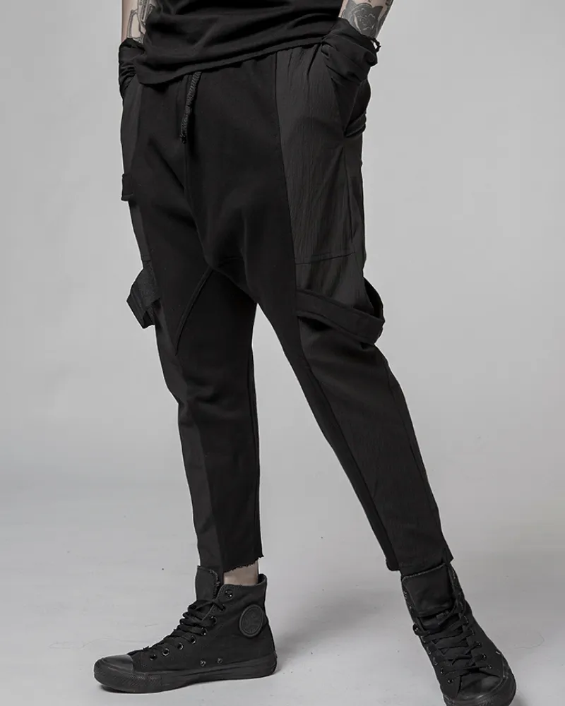 Darkwear Asymmetric Patchwork Cargo Pants
