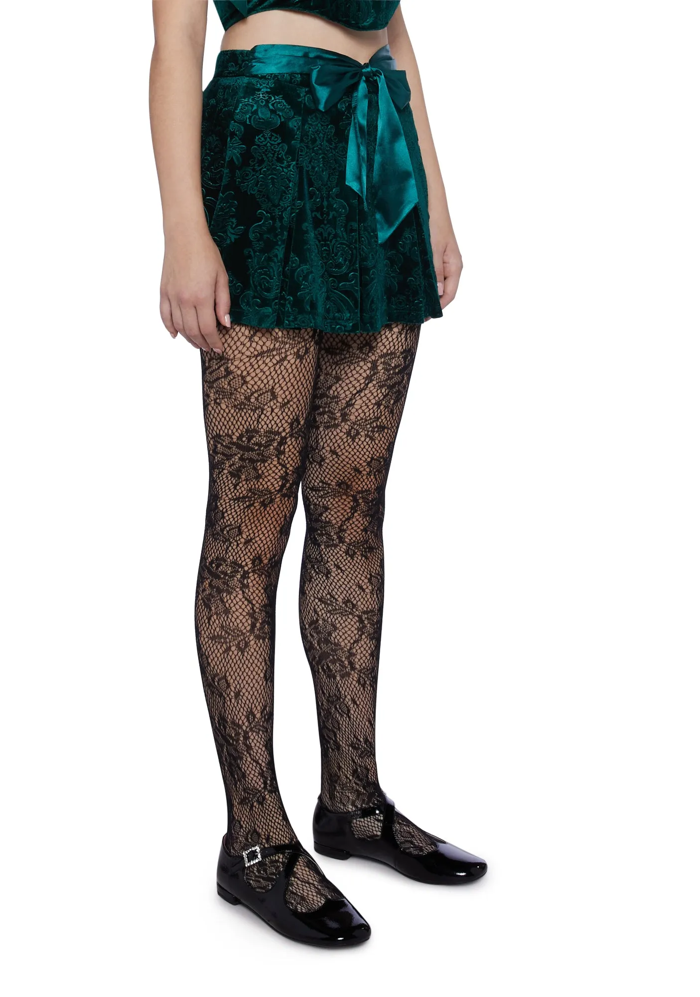 December Dilemma Mini Skirt - Green