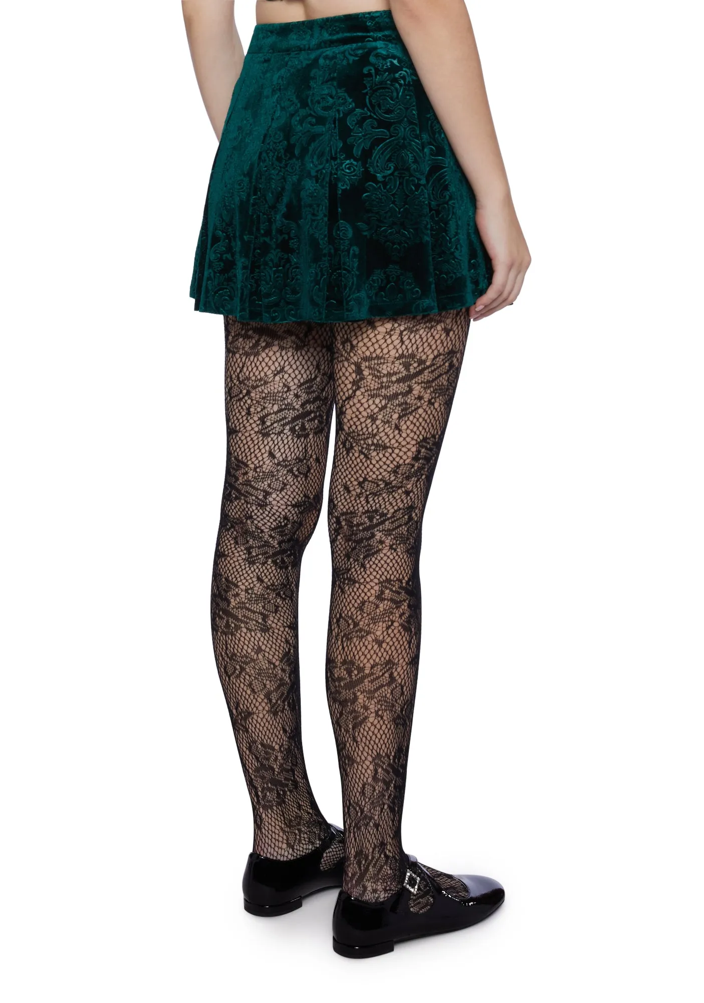 December Dilemma Mini Skirt - Green