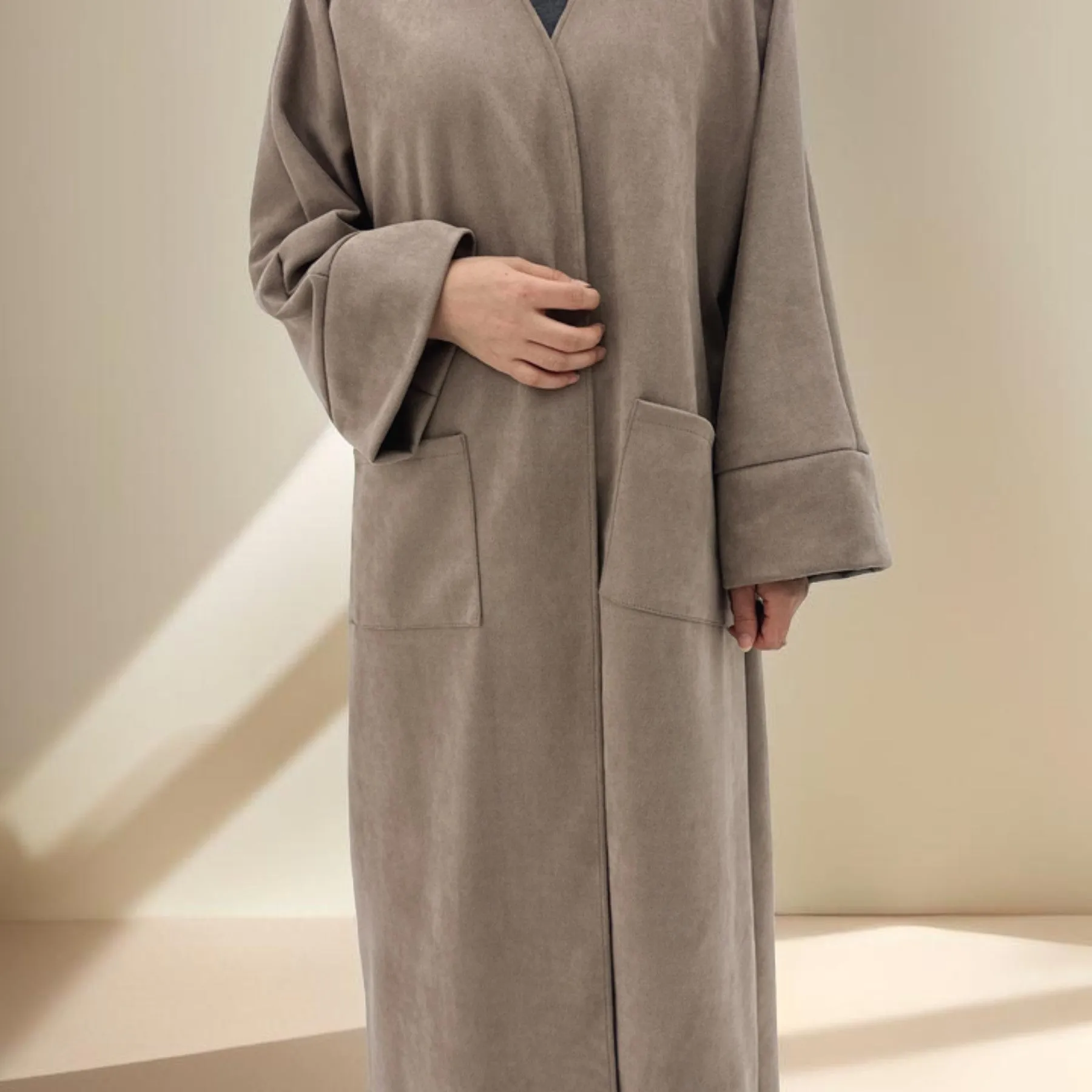 Deena Velvet Coat Abaya