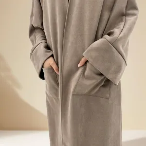 Deena Velvet Coat Abaya