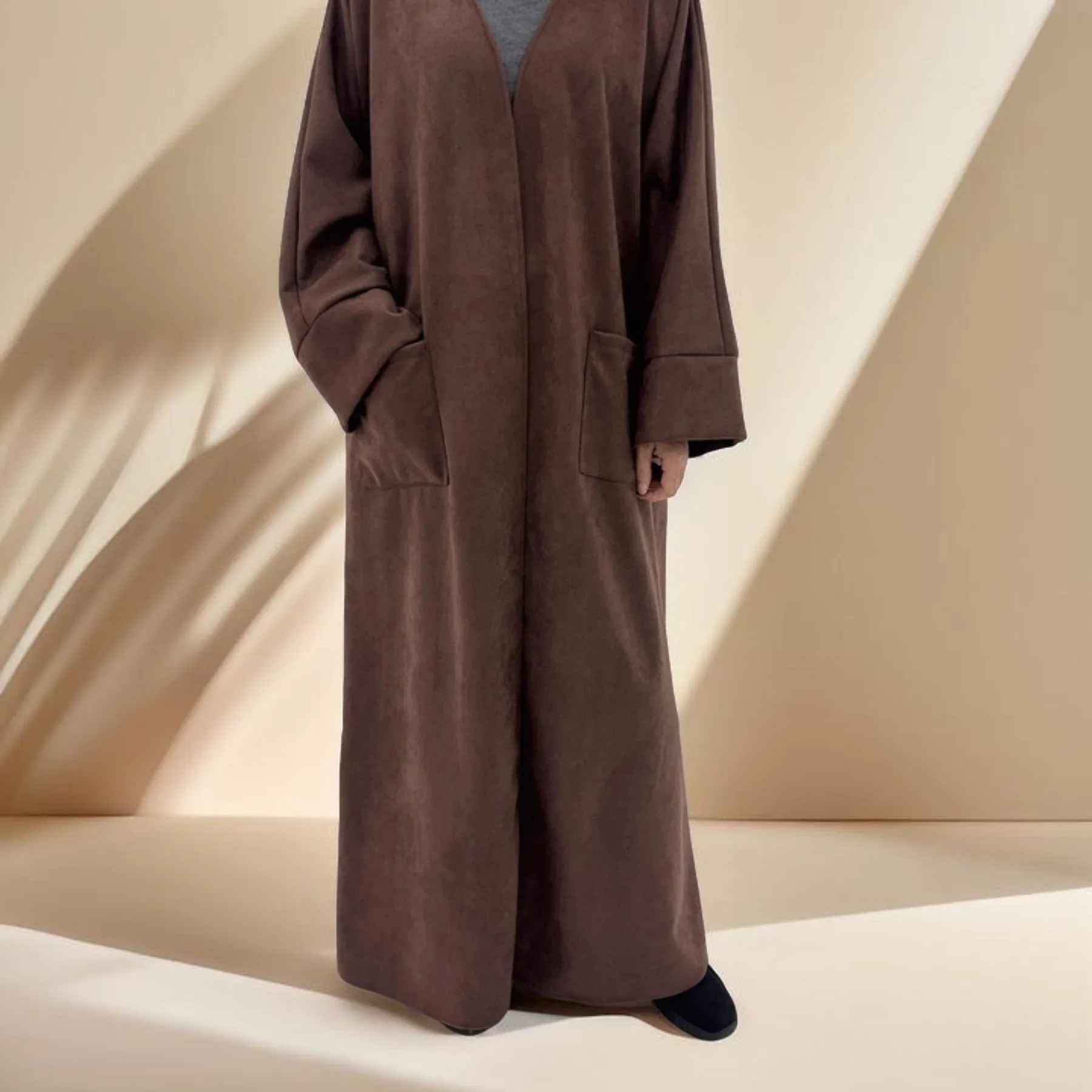 Deena Velvet Coat Abaya