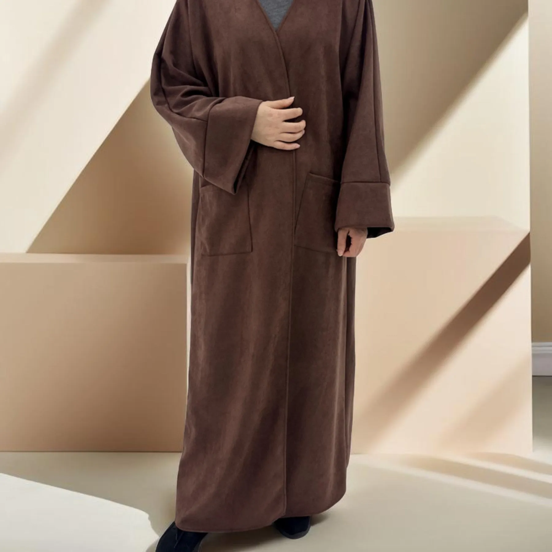 Deena Velvet Coat Abaya