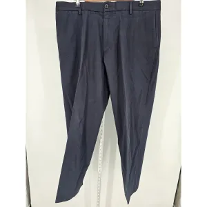 Dockers Classic Fit Mens Sz 38x31 Dress Pants Cotton Blend Navy Blue Flat Front