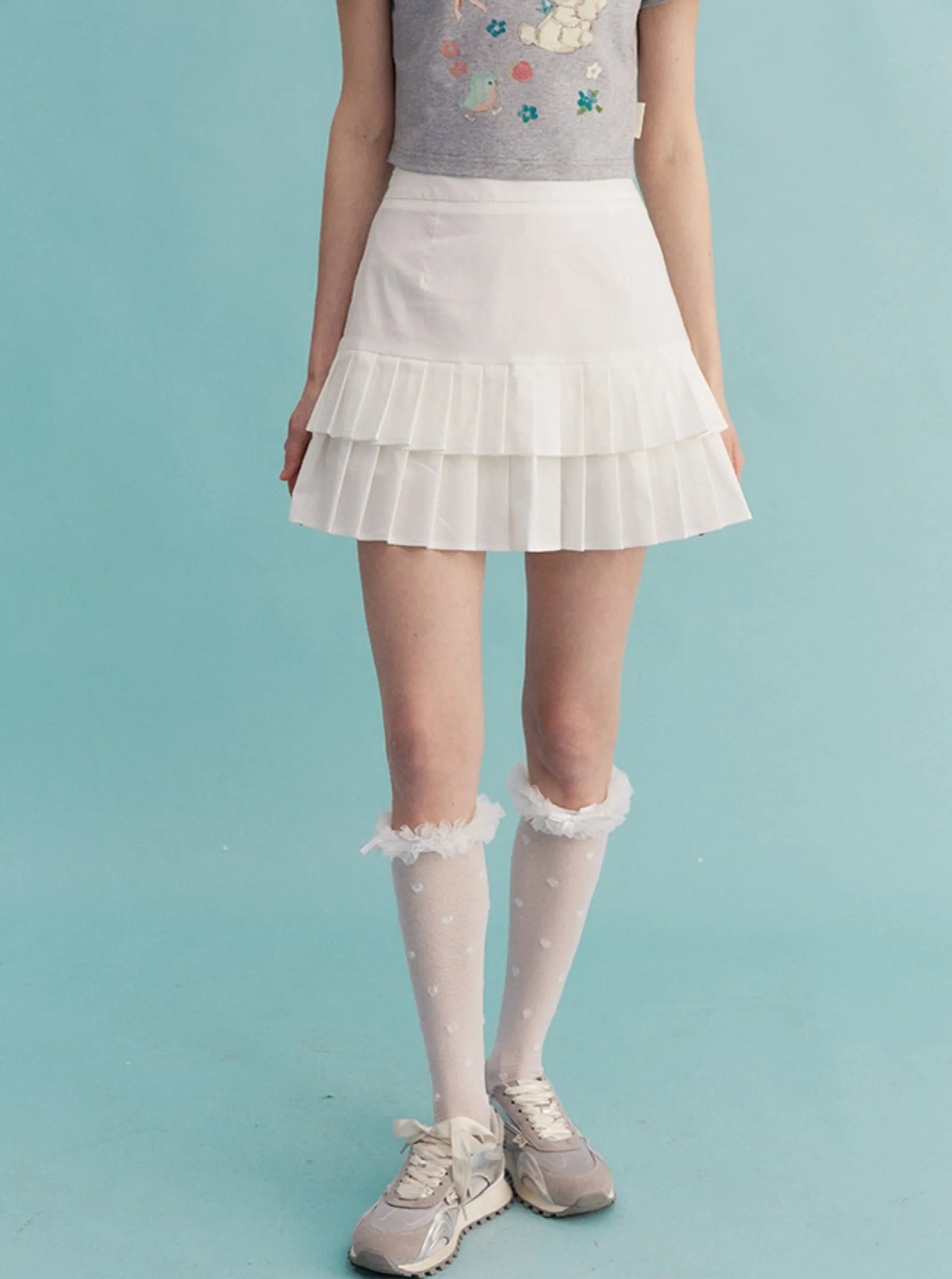 Double Pleated Skirt