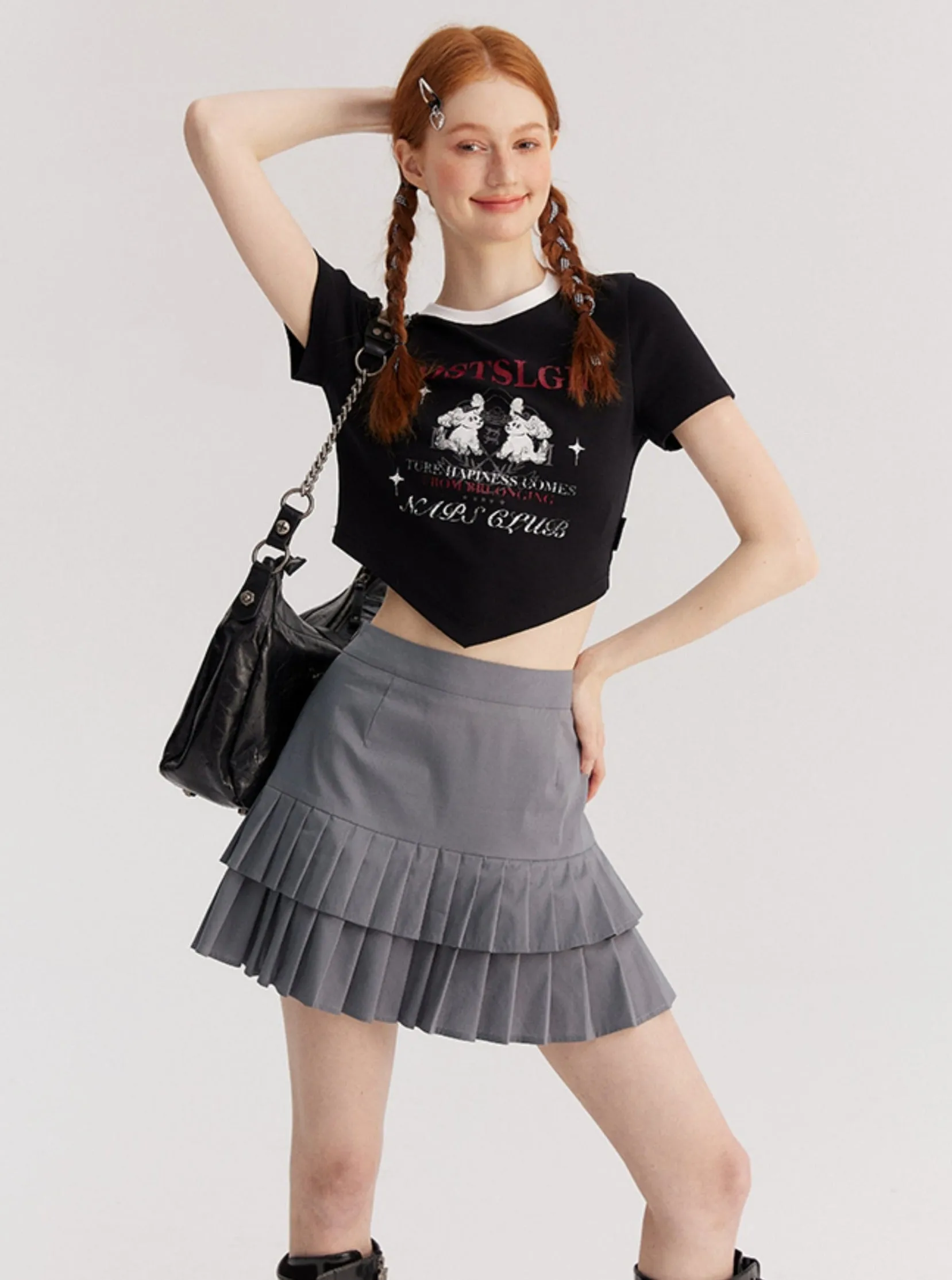 Double Pleated Skirt