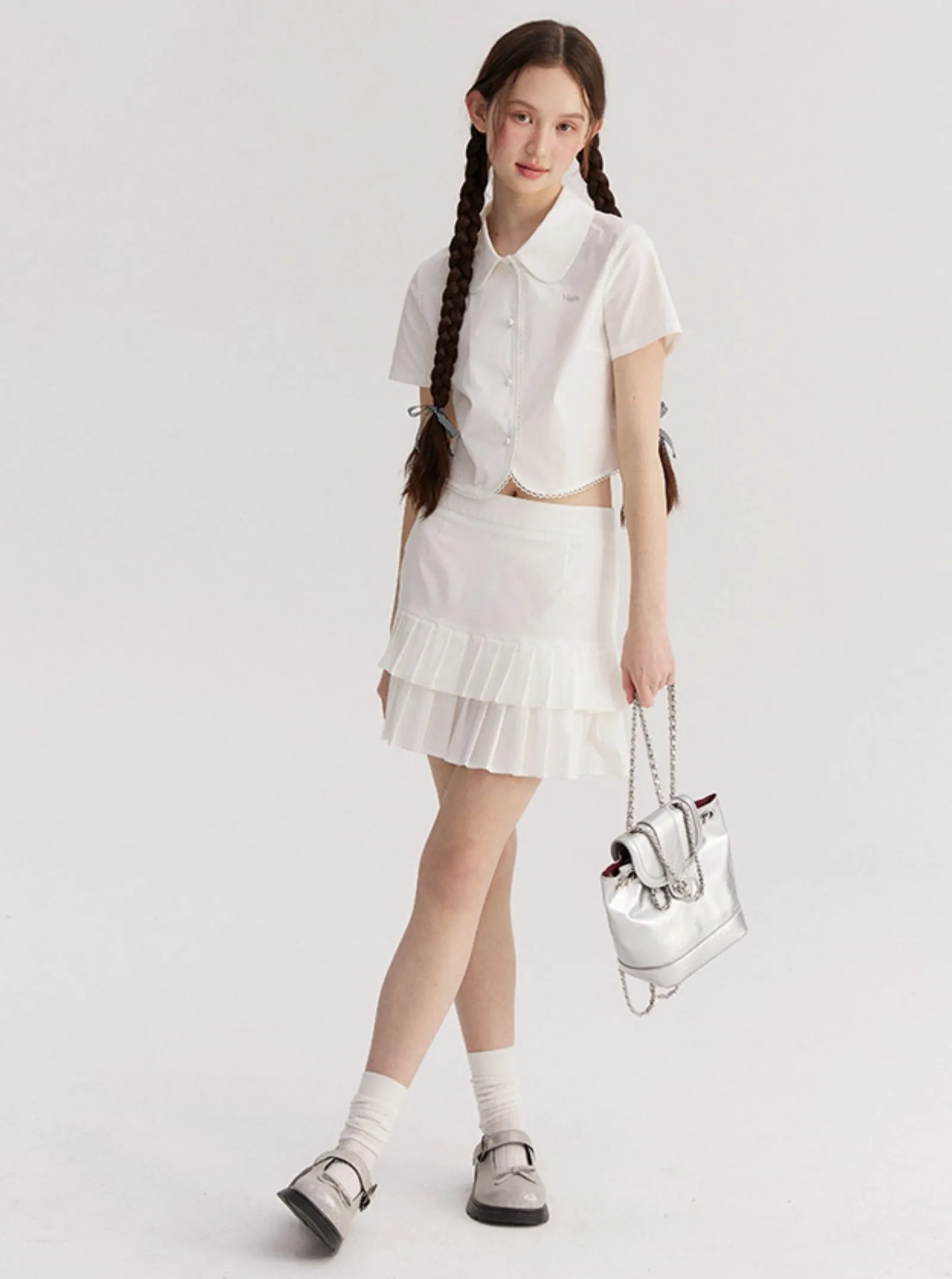 Double Pleated Skirt