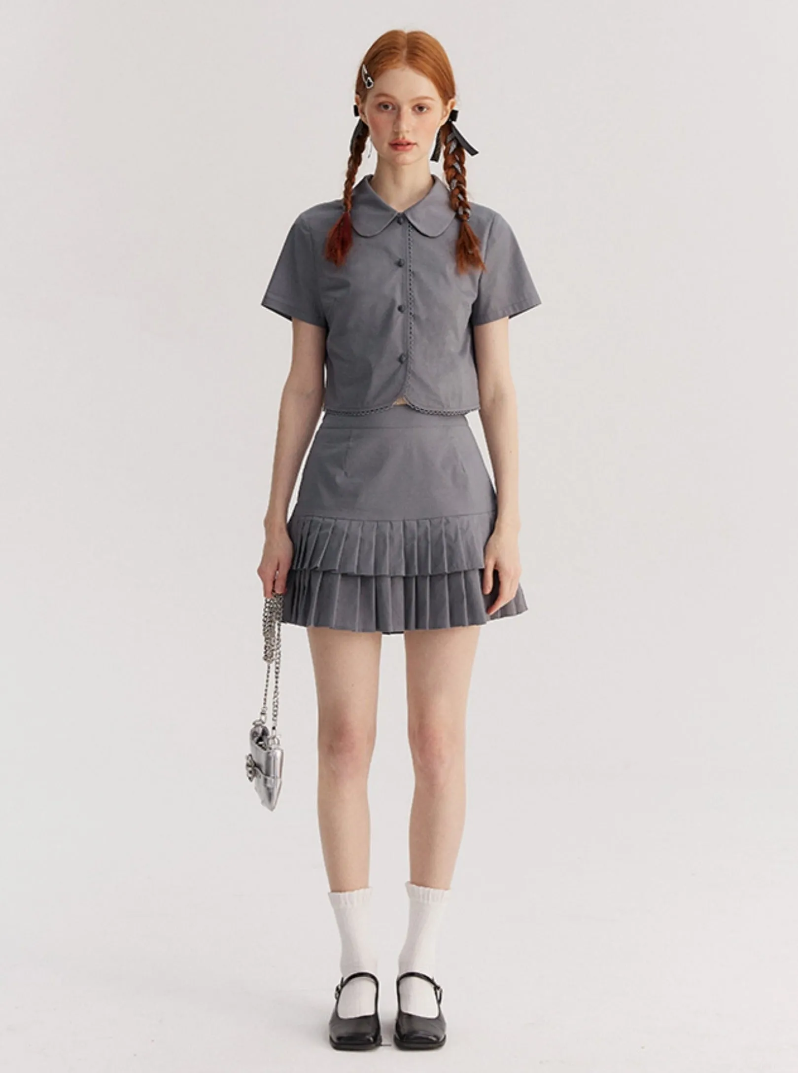Double Pleated Skirt
