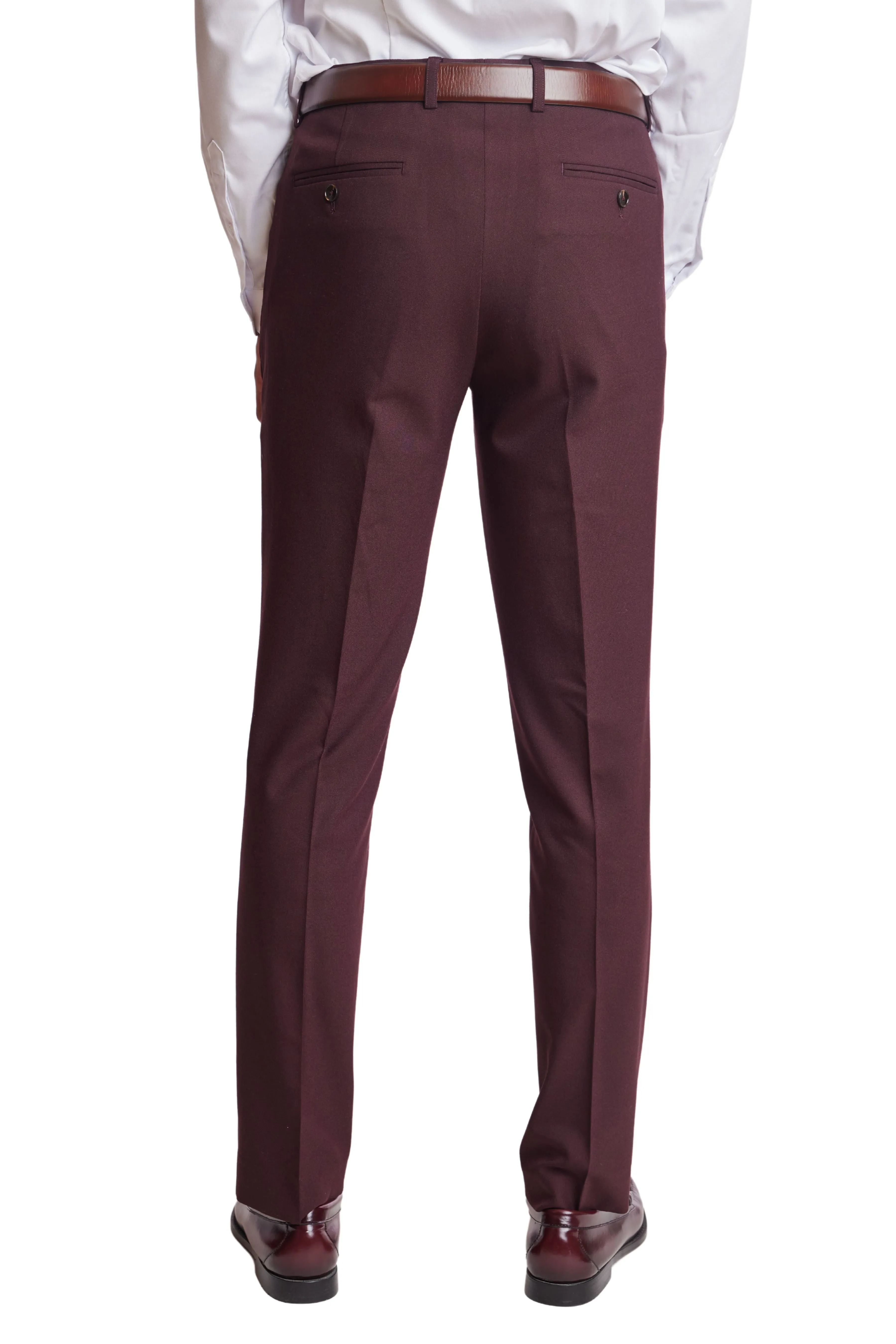 Downing Pants - slim - Winter Wine