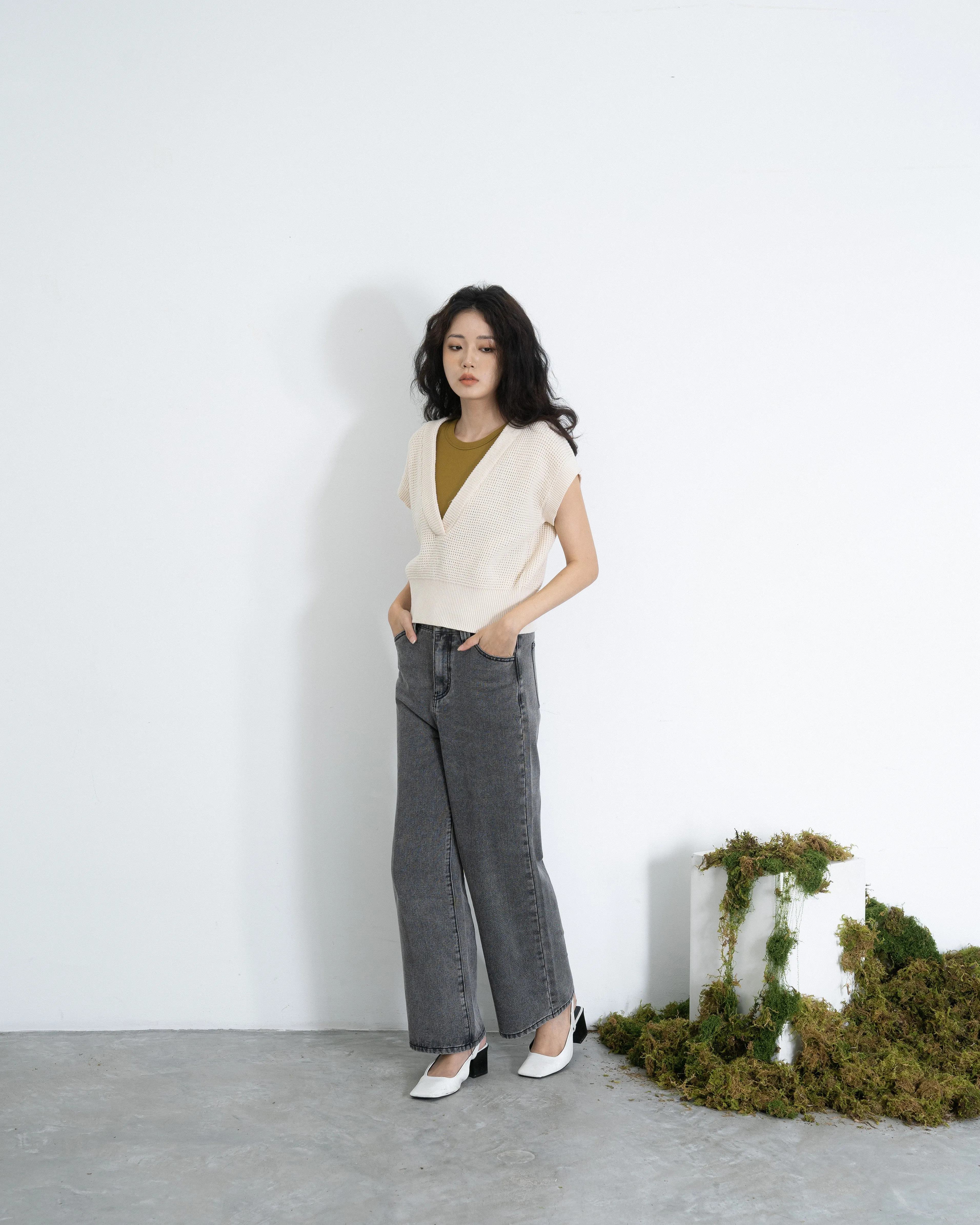 Eco Straight Denim Pants (Denim)