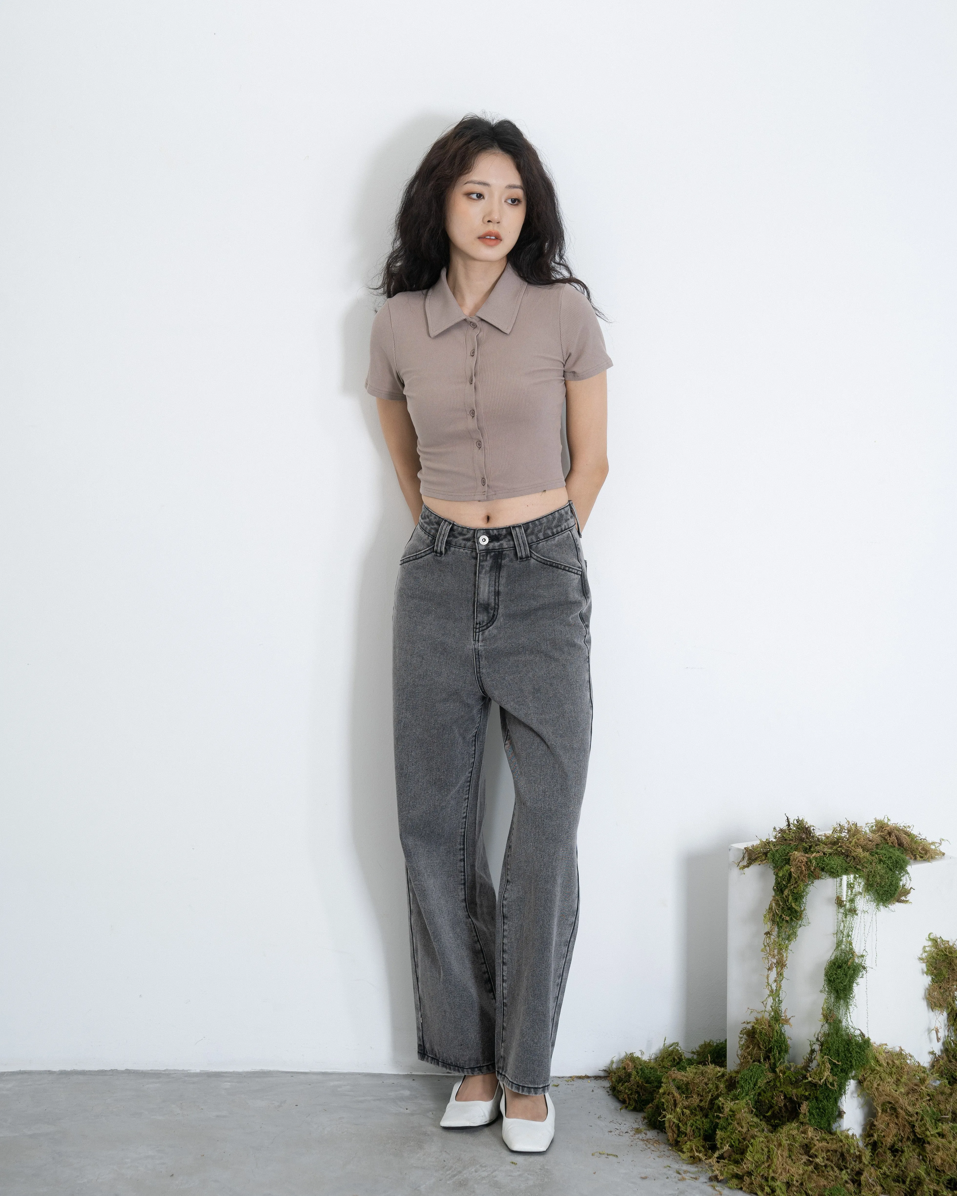Eco Straight Denim Pants (Denim)