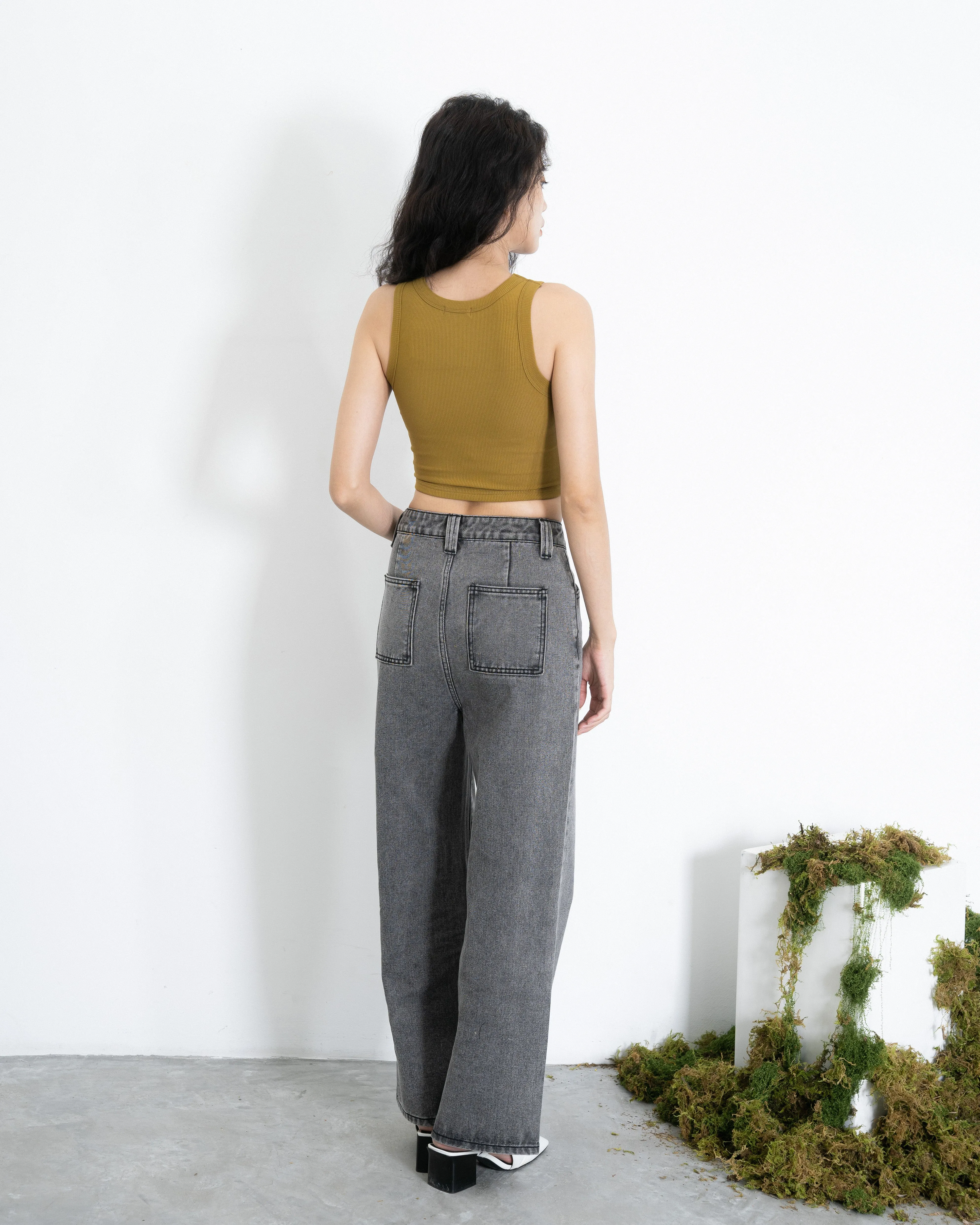Eco Straight Denim Pants (Denim)