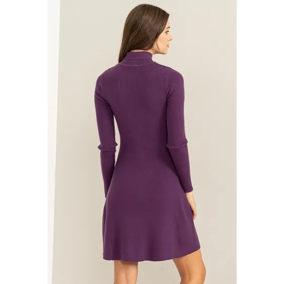 Ellie Eggplant Dress