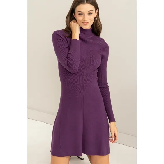 Ellie Eggplant Dress