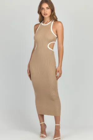 Emily knit dress Camel