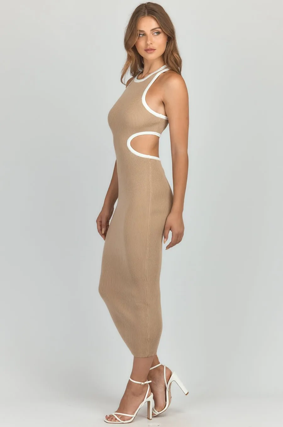 Emily knit dress Camel