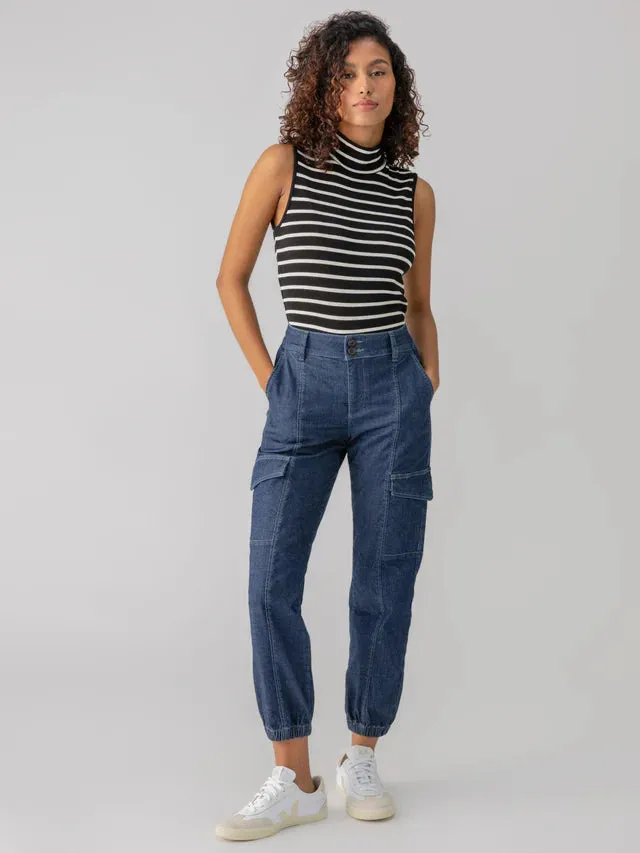 Essential Sleeveless Mock Neck Tank Top