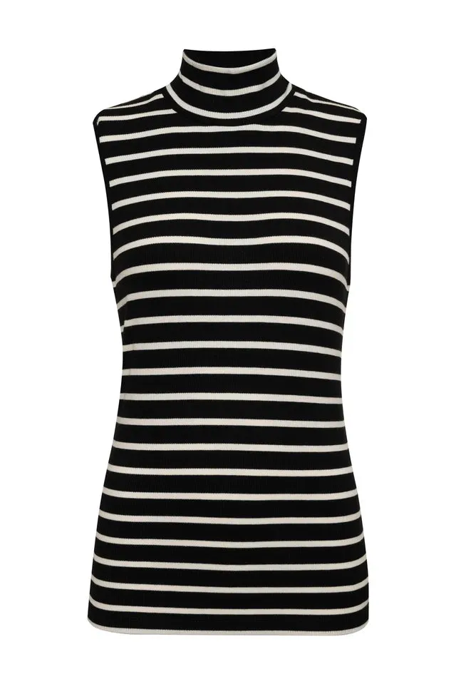 Essential Sleeveless Mock Neck Tank Top
