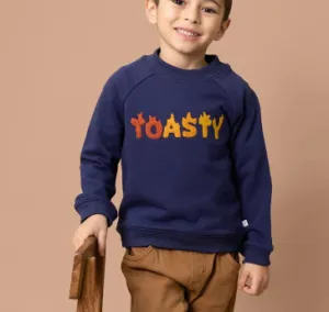Fox & Finch W24 Dragon Toasty Sweat Top Navy