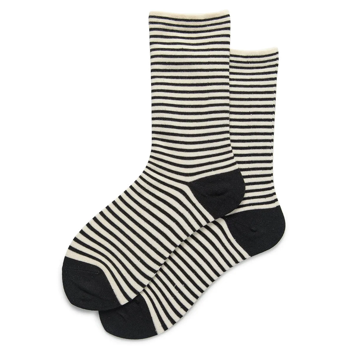 French Retro Striped Cotton College Socks