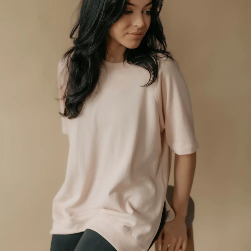 French Terry Short Sleeve - Ash