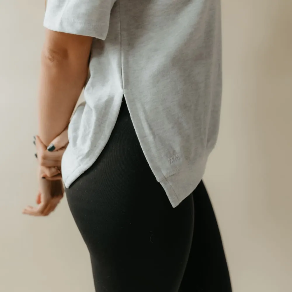 French Terry Short Sleeve - Ash