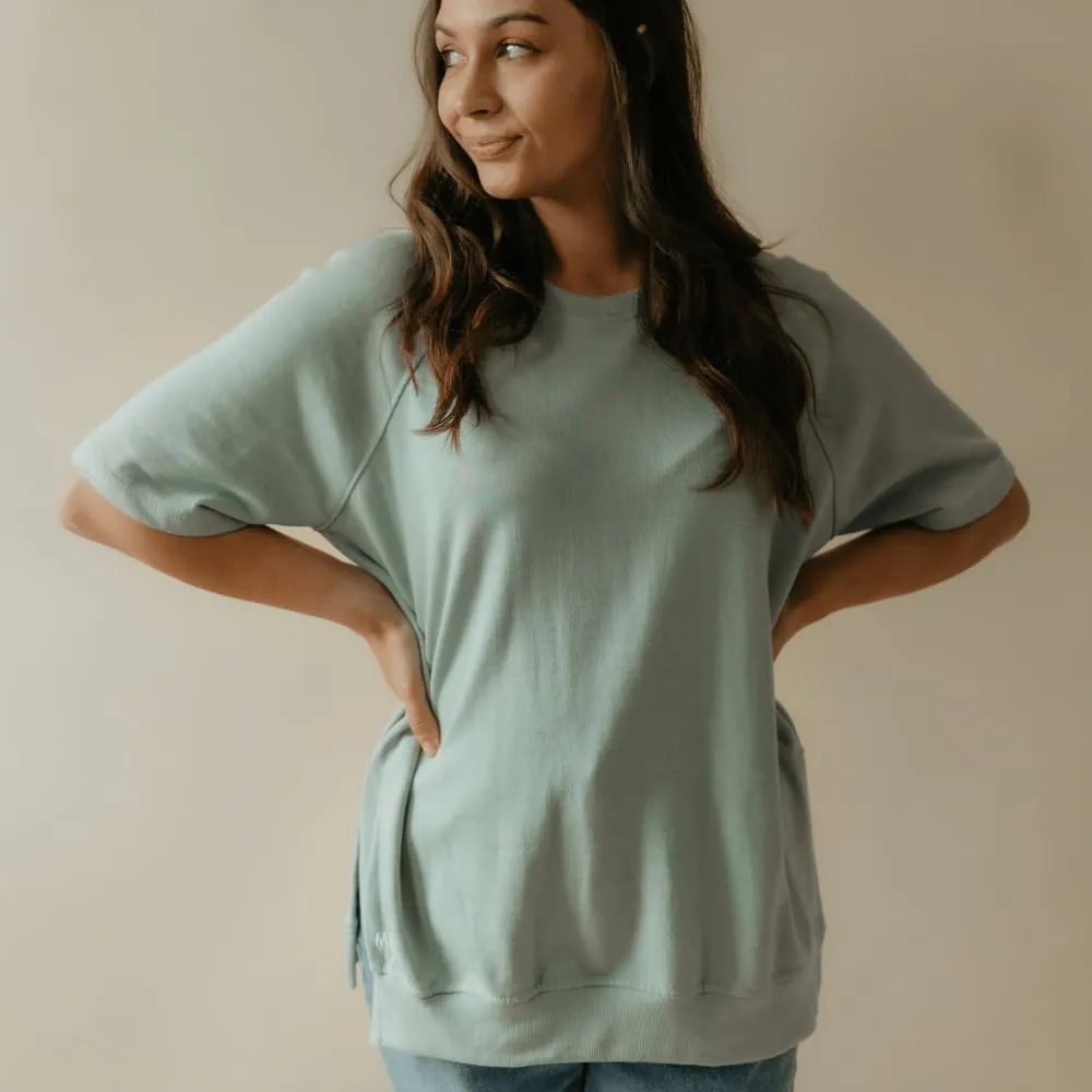 French Terry Short Sleeve - Ash