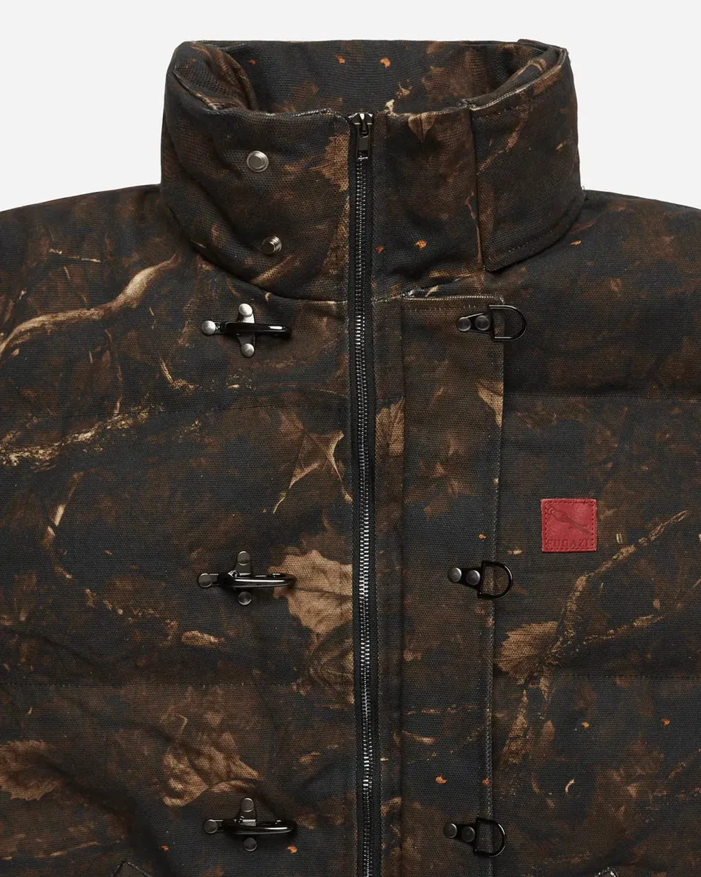 Fugazi Sniper Camo Puffer Jacket Brown