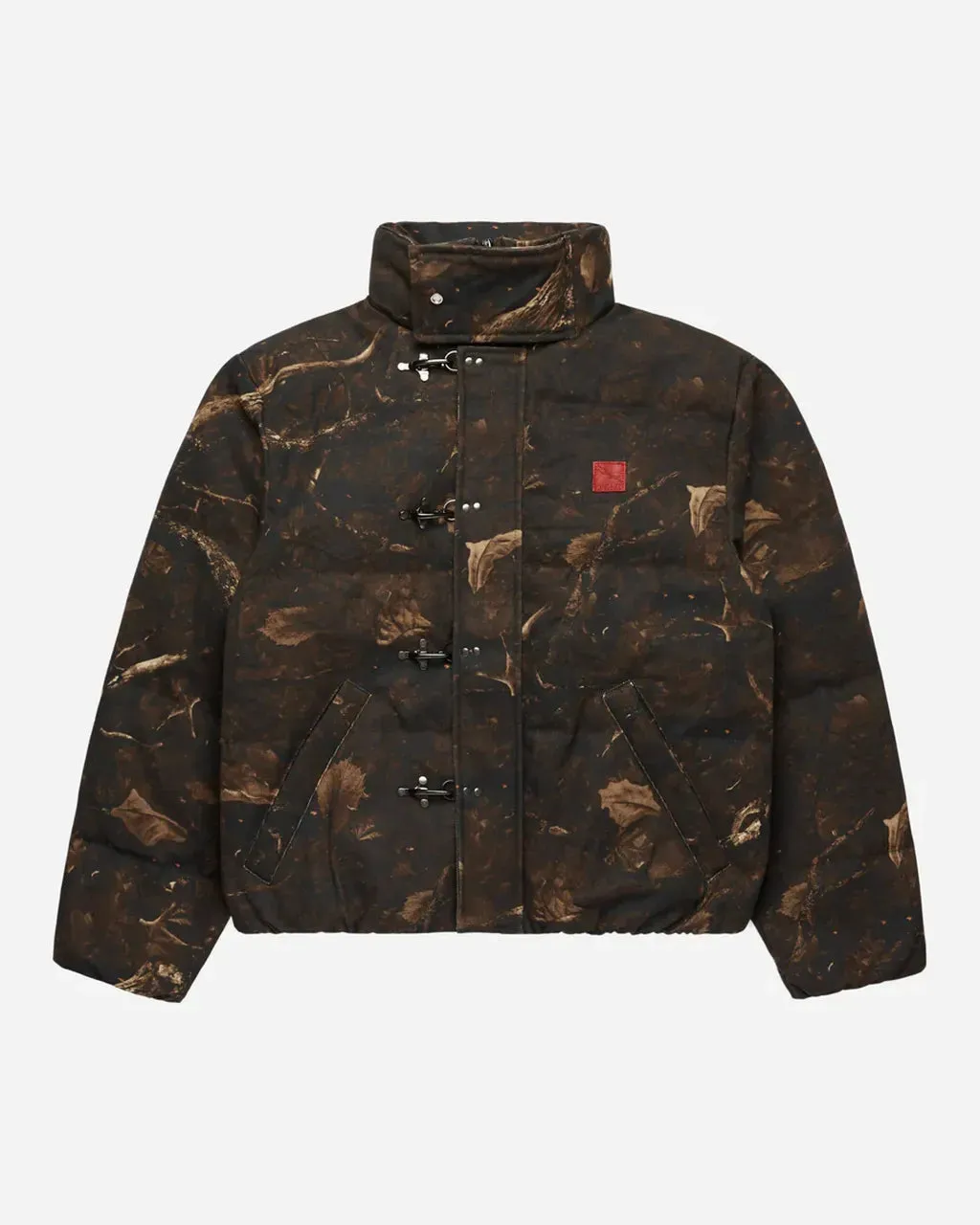Fugazi Sniper Camo Puffer Jacket Brown