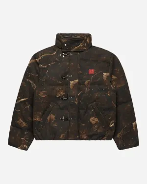 Fugazi Sniper Camo Puffer Jacket Brown