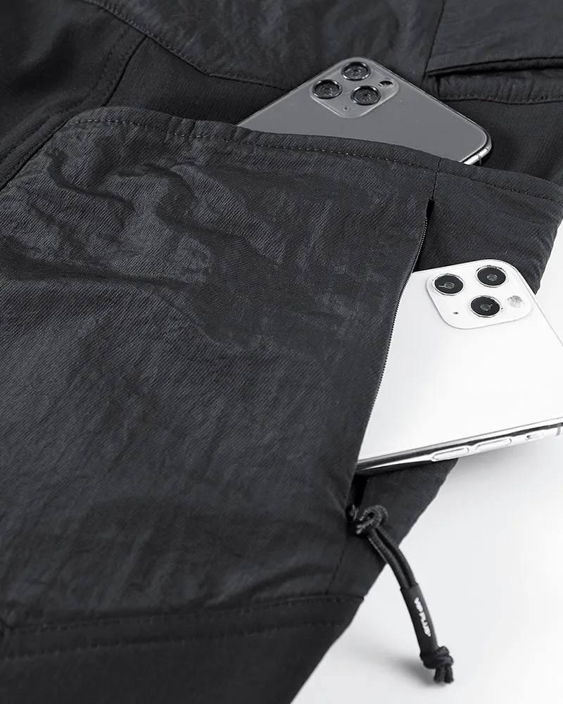 Functional Patchwork Techwear Jogger Pants