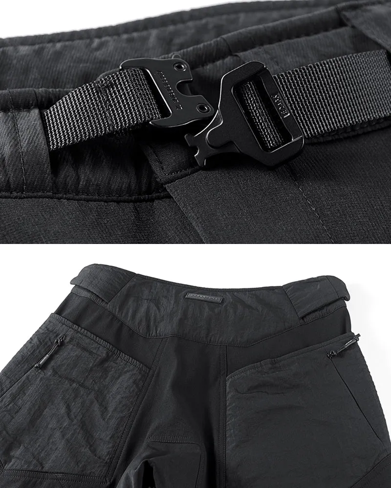 Functional Patchwork Techwear Jogger Pants