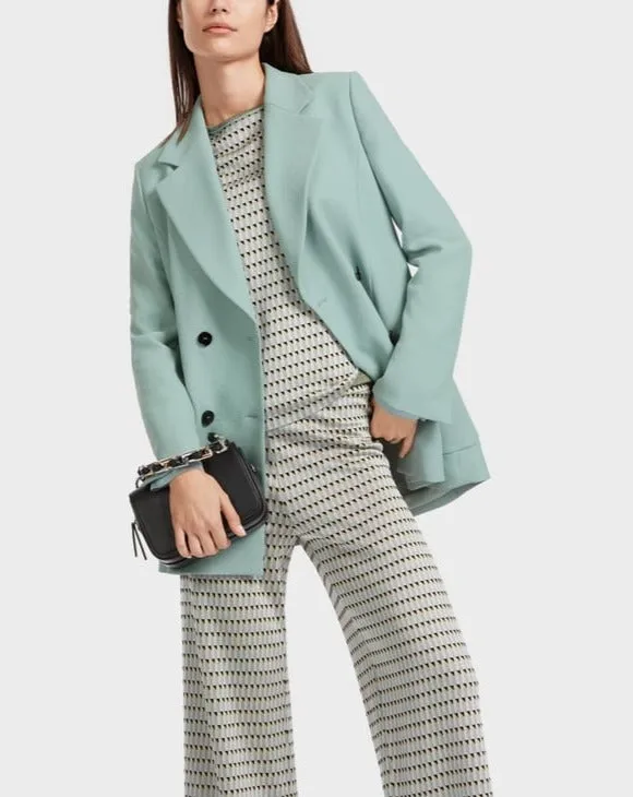 GEOMETRIC PATTERNED FINE KNIT TOP