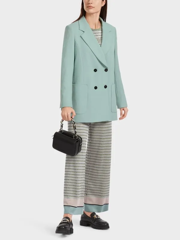 GEOMETRIC PATTERNED FINE KNIT TOP